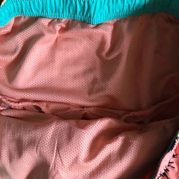 No Boundaries SZ 3XL 48-50 Swim Trunks Shorts Tropical orange tie dye New w/tags - Picture 3 of 4